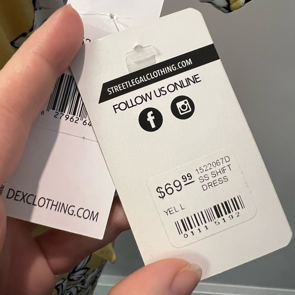 Yellow Dress with Floral Print - Picture 4 of 4